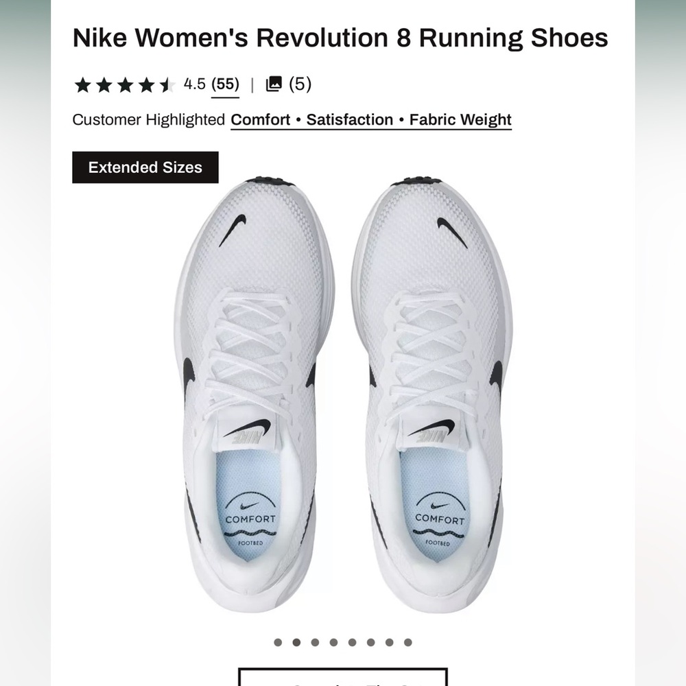 NWOT Nike Women's Revolution 8 Running Shoes